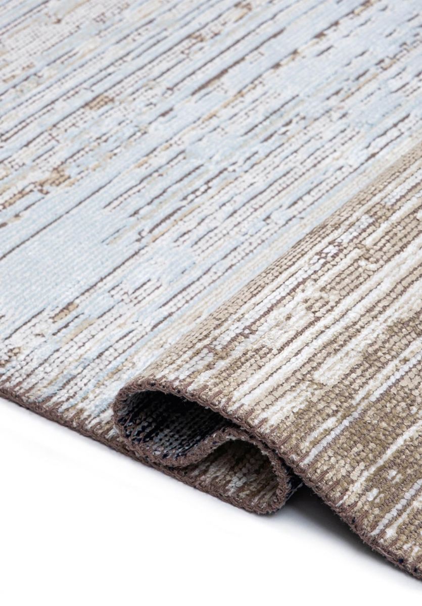 AURORA BEIGE - WHITE - CYAN - DARK NAVY - ICE BLUE RUG