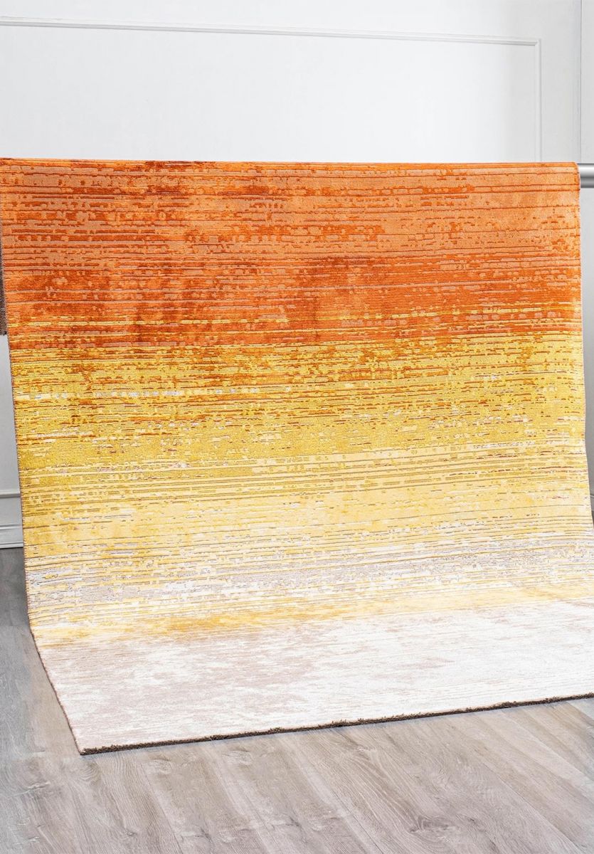 AURORA WHITE - CREAM - TERRA - RUST - YELLOW RUG