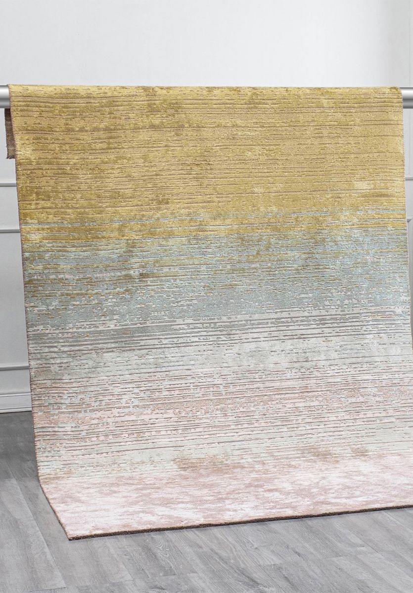 AURORA WHITE - CREAM - OLIVE GREEN - GREEN - RIVER GREEN RUG
