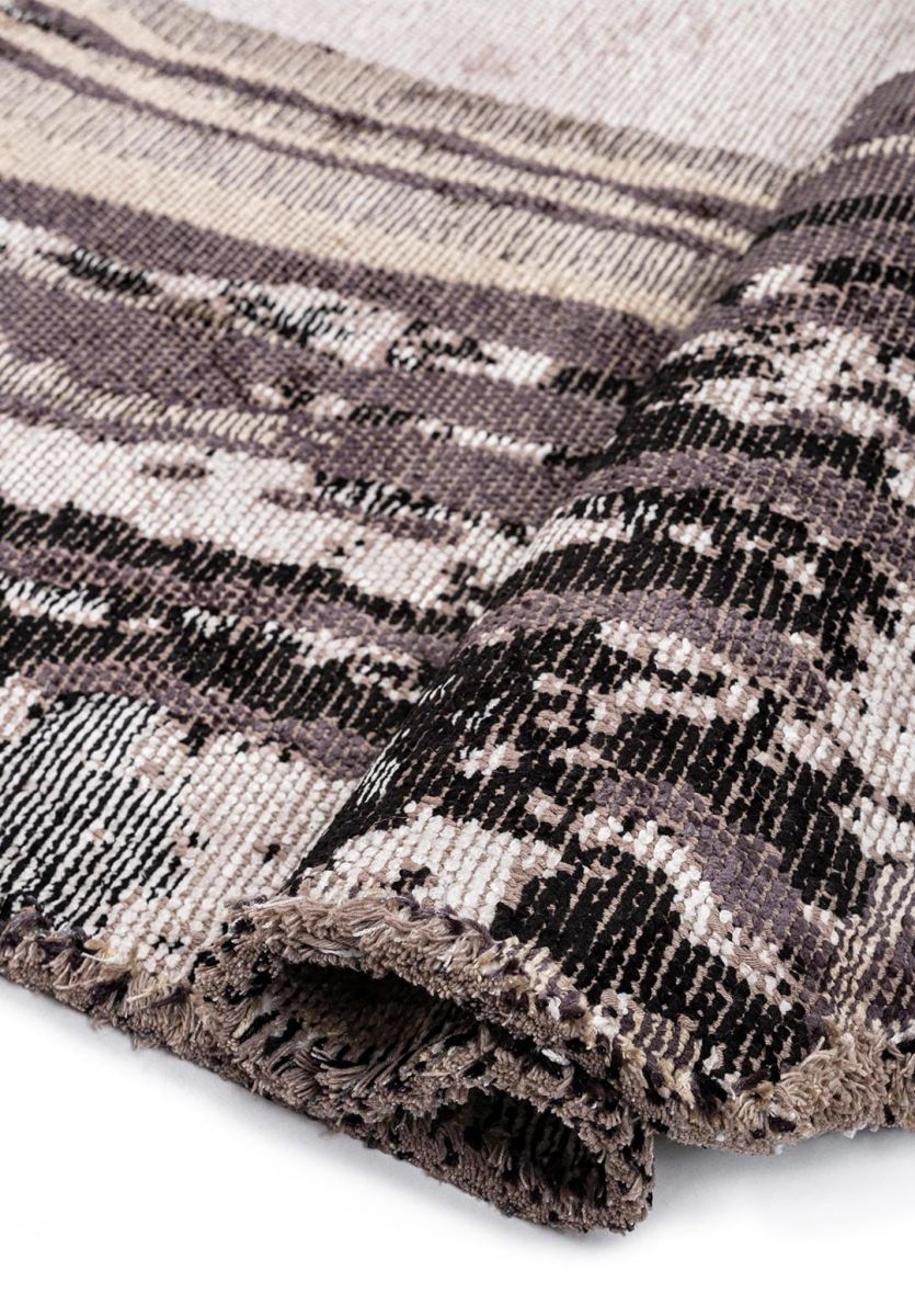 SMOKE BONE - BLACK - CHARCOAL - BEIGE RUG