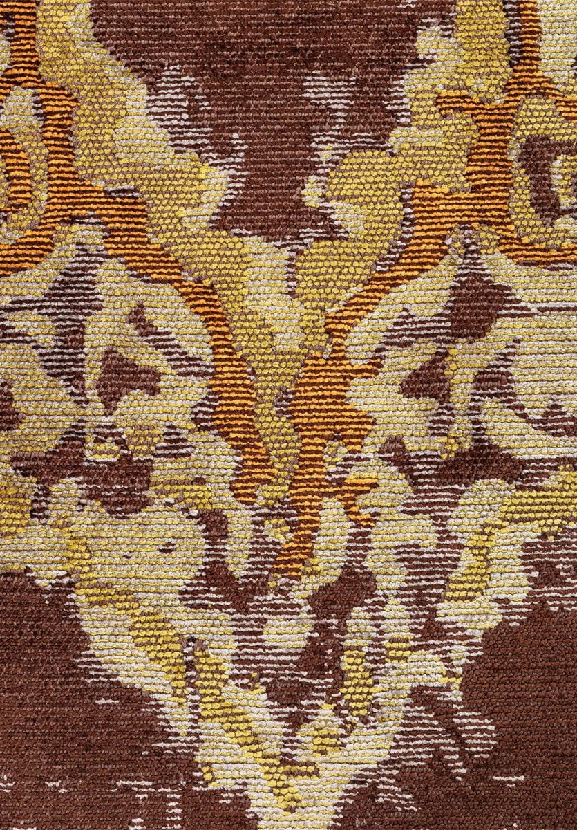 FRESCO DARK BROWN - MUSTARD - GREY - KIWI RUG