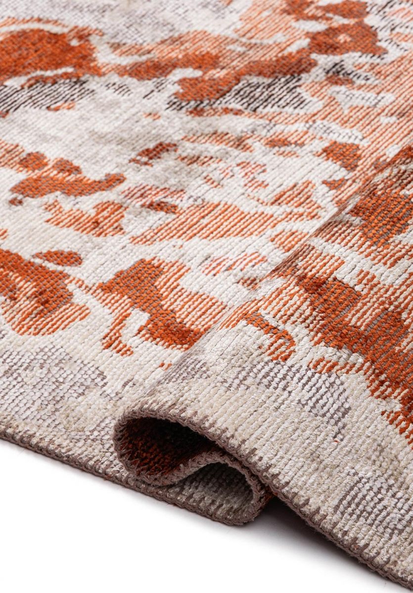 FRESCO BONE - DARK BROWN - BEIGE - RUST RUG