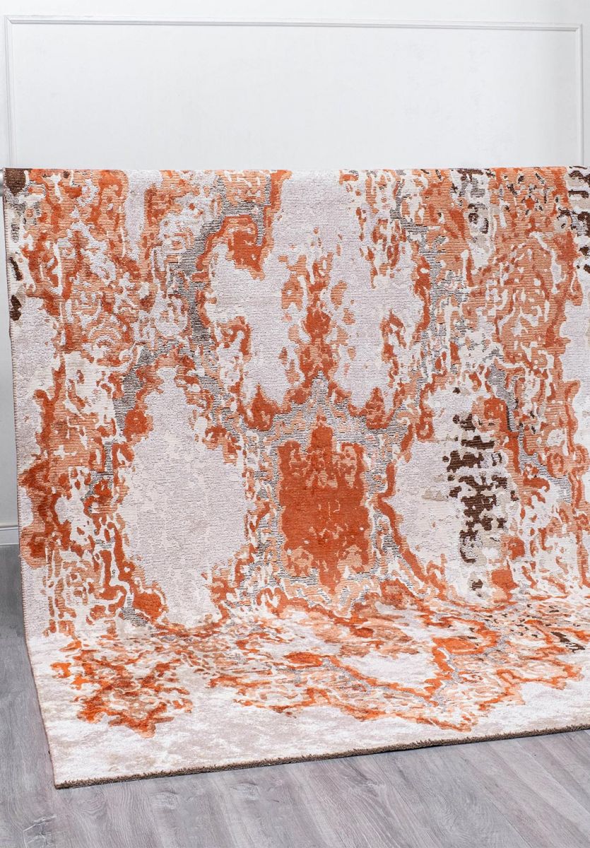 FRESCO BONE - DARK BROWN - BEIGE - RUST RUG