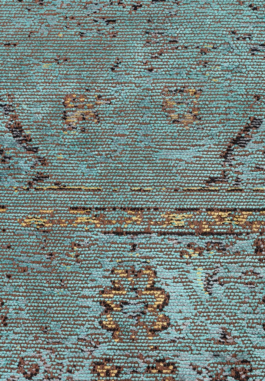 SIRENA TURQUOISE - BLUE - OLIVE GREEN - BLACK RUG