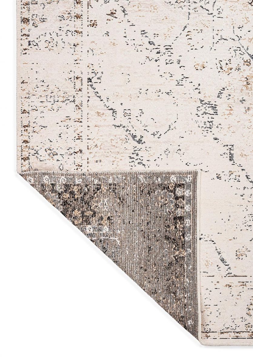 SIRENA LIGHT CREAM - ECRU - DARK BEIGE - BLACK RUG