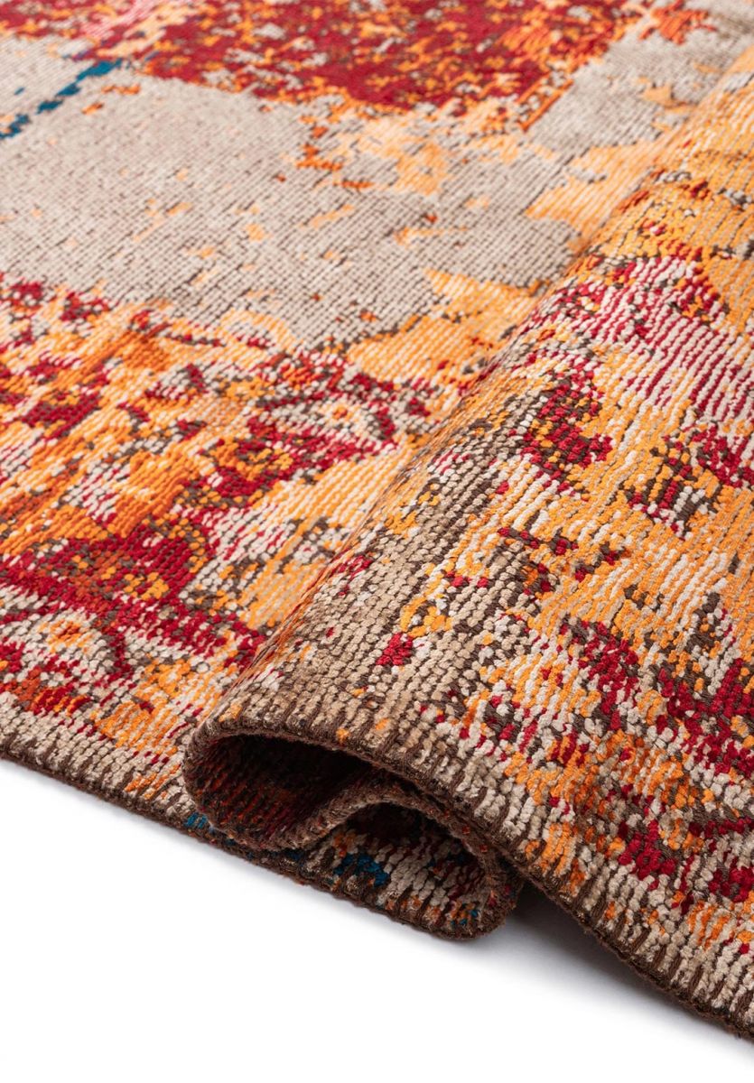 MEMLUK CREAM - ORANGE - RED - DARK BEIGE - CYAN - RUST RUG