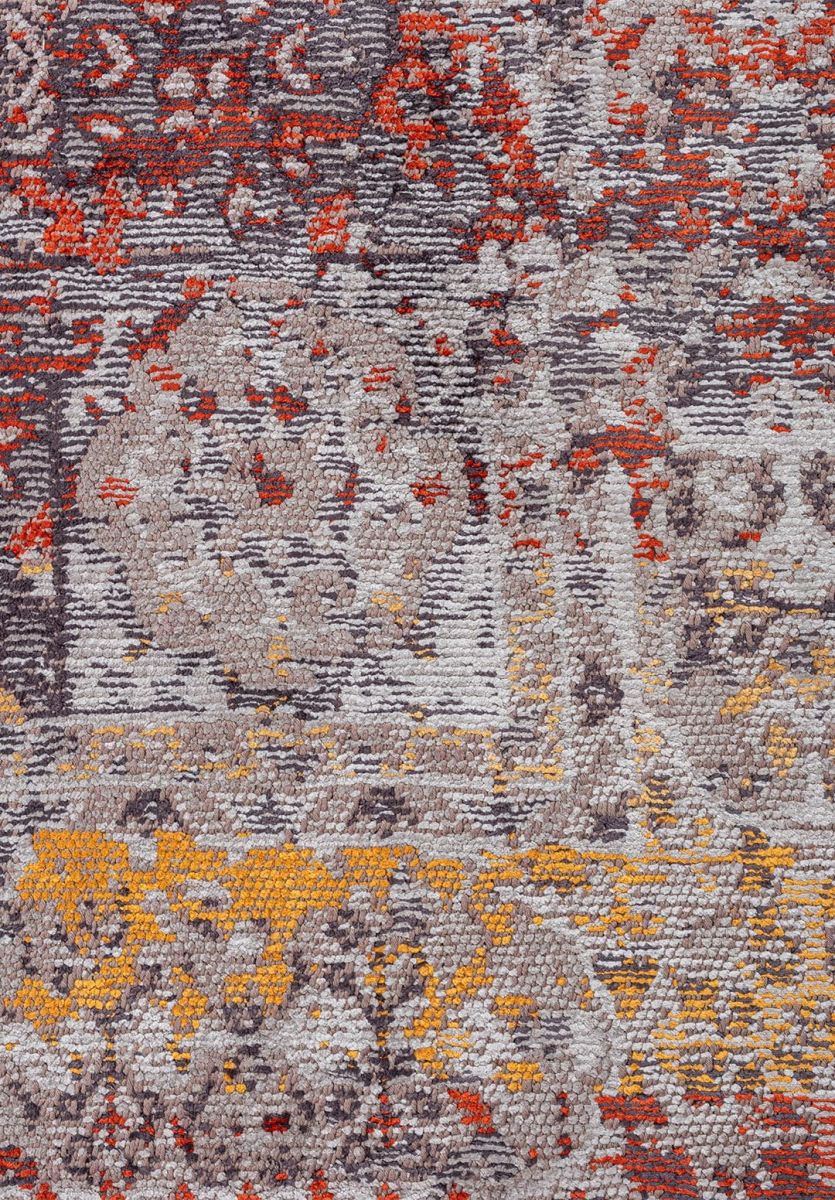 MEMLUK LIGHT GREY - CHARCOAL - GREY - RUST - GOLD - MUSTARD RUG