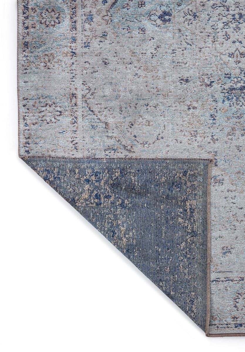 SIRENA ICE BLUE - BLUE - NAVY BLUE - BEIGE RUG