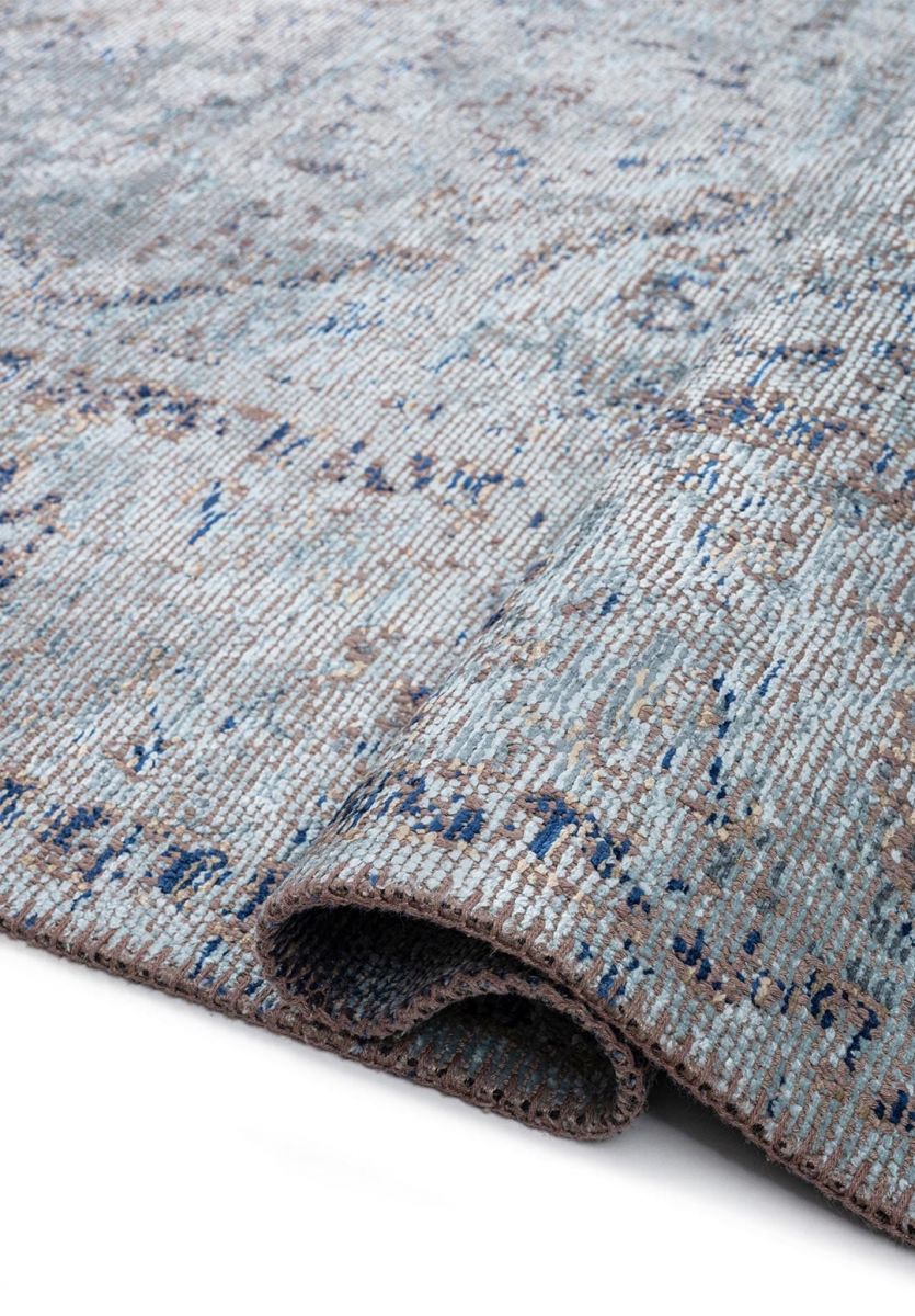 SIRENA ICE BLUE - BLUE - NAVY BLUE - BEIGE RUG