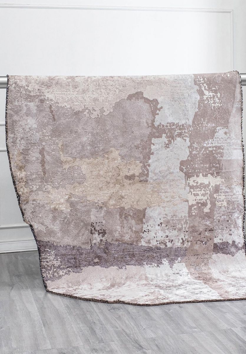 LUSH DARK GREY - LIGHT GREY - CHARCOAL - GREY - BEIGE - LIGHT CREAM RUG