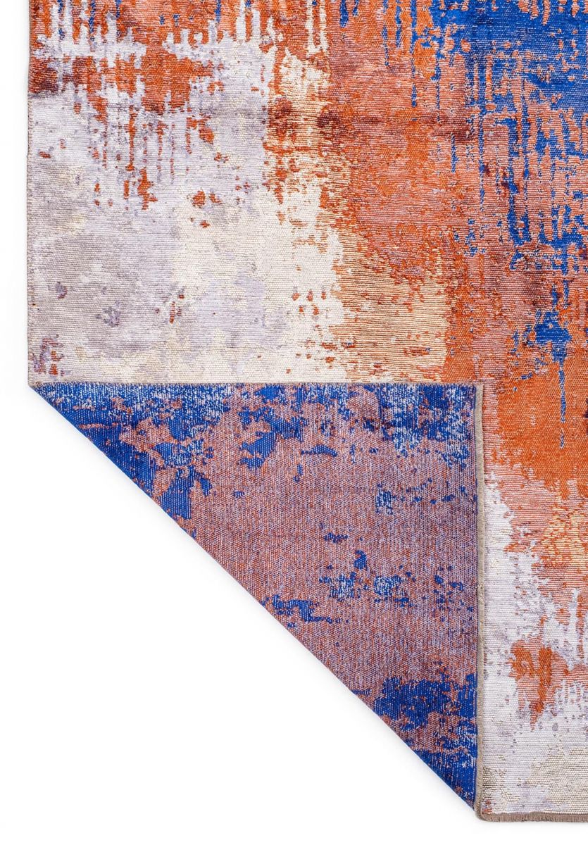 ORION WHITE - LILAC - RUST - SAKS BLUESİ RUG