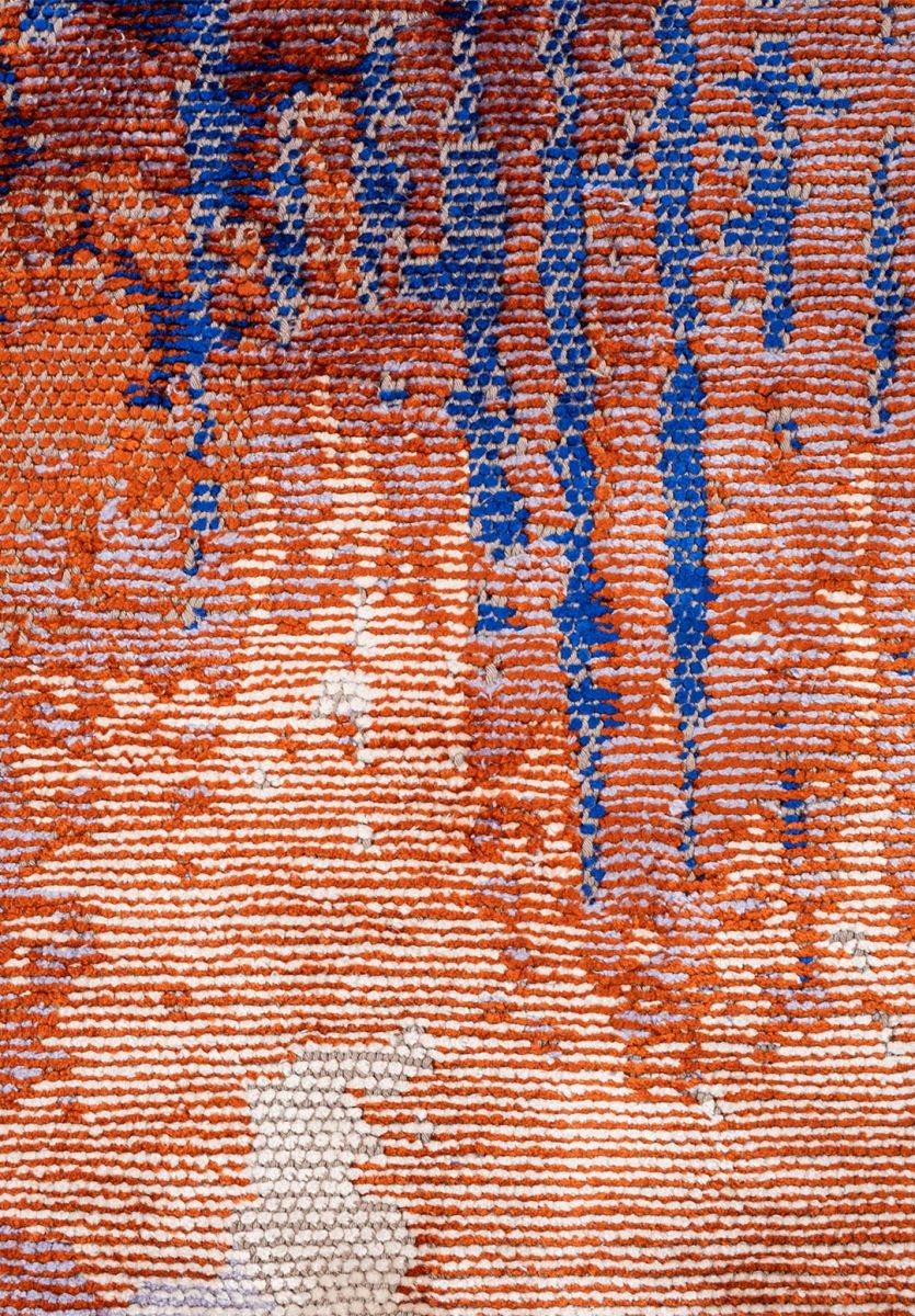 ORION WHITE - LILAC - RUST - SAKS BLUESİ RUG