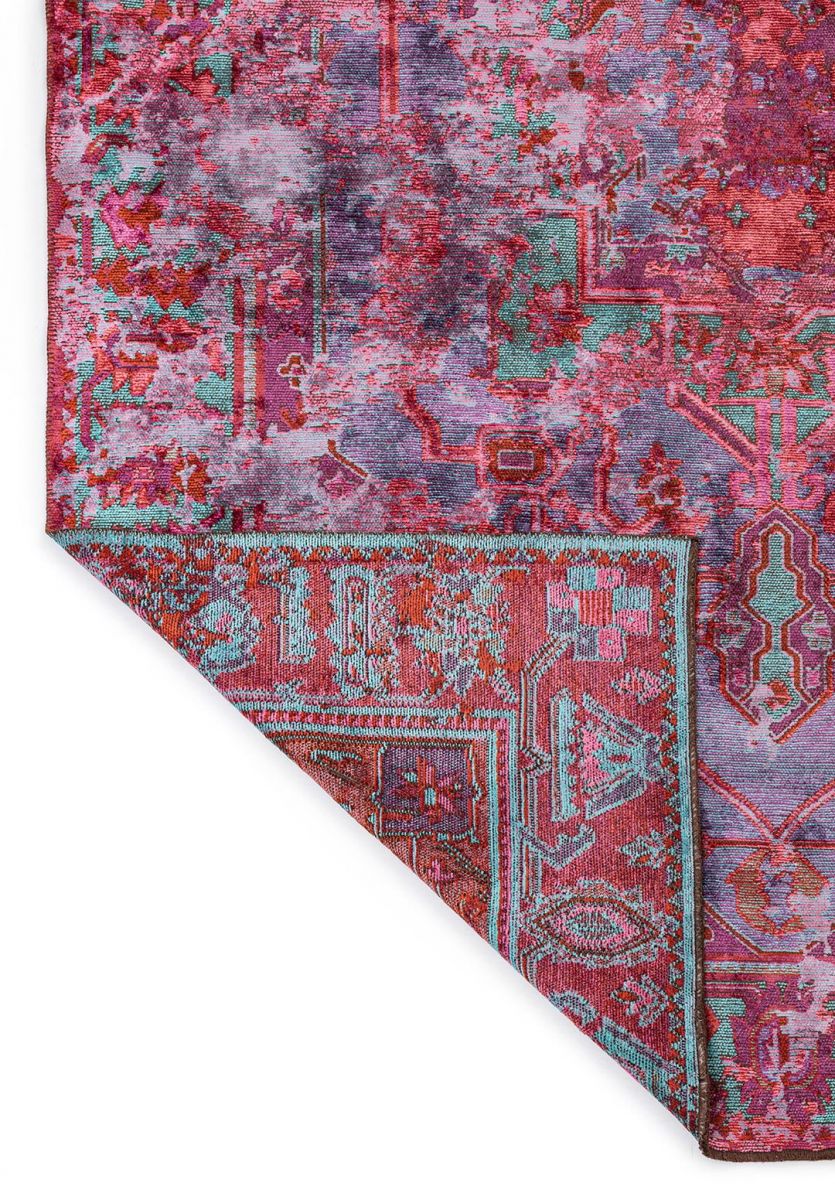 MONARCH ERA PURPLE - RUST - PINK - TURQUOISE RUG