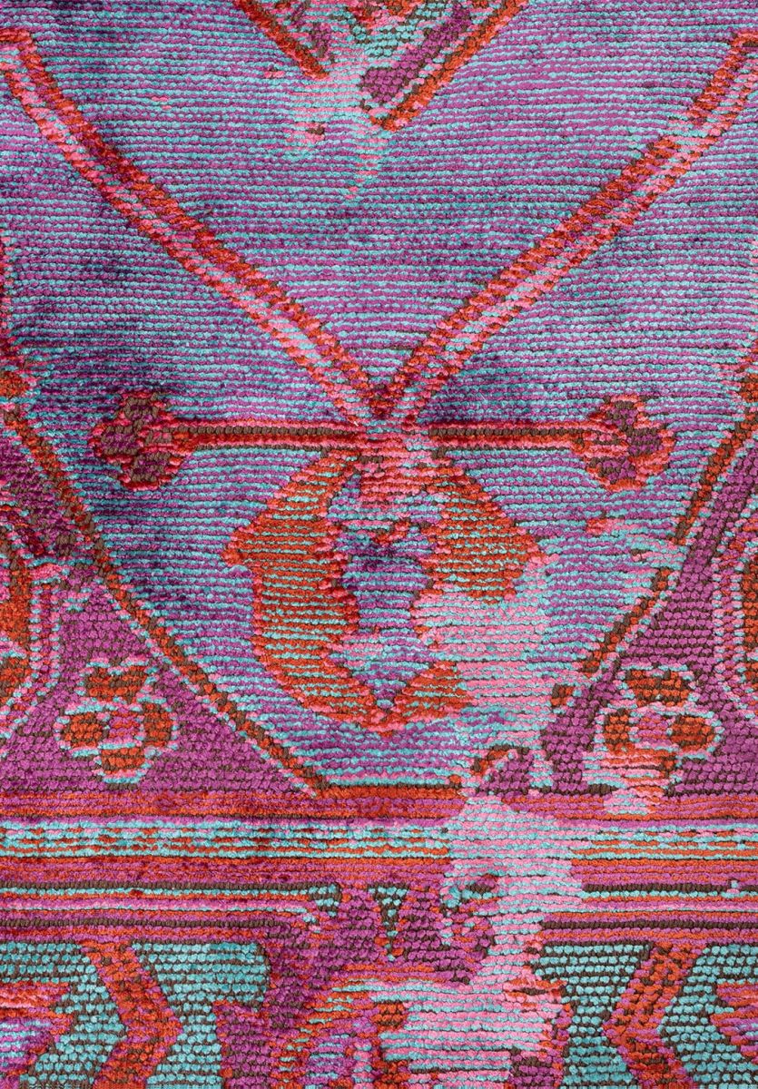 MONARCH ERA PURPLE - RUST - PINK - TURQUOISE RUG