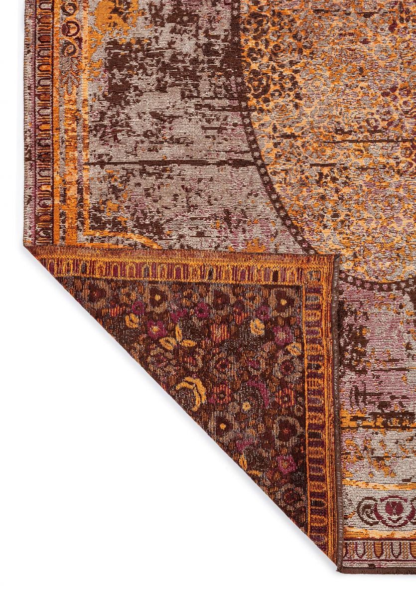 LEGACY CREAM - ORANGE - CHERRY - DARK BROWN RUG
