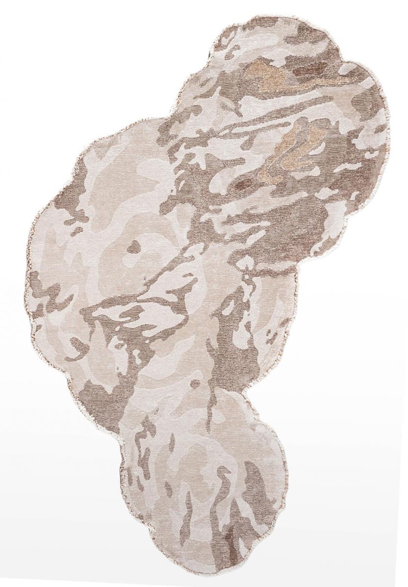 SWAY ECRU - LIGHT CREAM - DARK BEIGE - NOUGAT RUG - 1