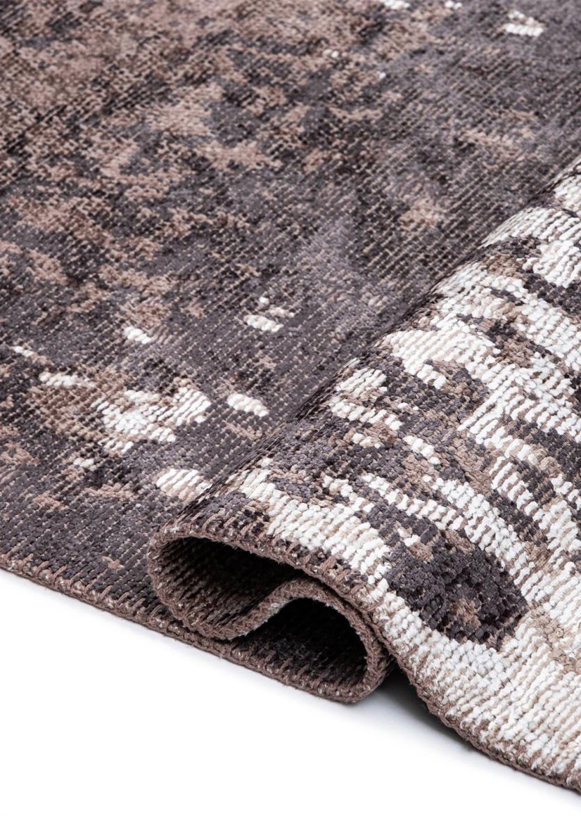 LUNA WHITE - NOUGAT - DARK MINK - CHARCOAL RUG