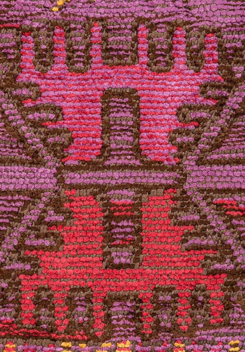 FOLK PURPLE - MAGENTA - MUSTARD - DARK BROWN - SAX BLUE - GRASS GREEN RUG