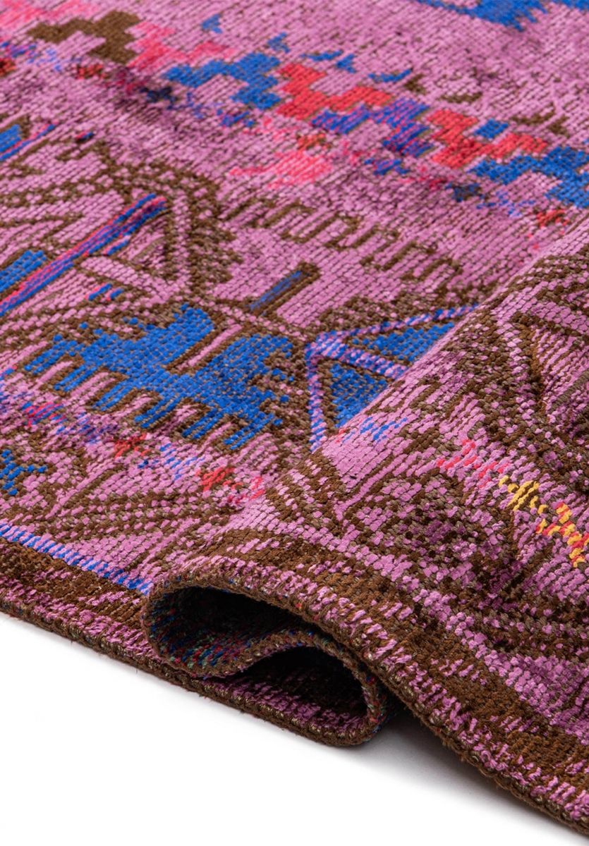 FOLK PURPLE - MAGENTA - MUSTARD - DARK BROWN - SAX BLUE - GRASS GREEN RUG