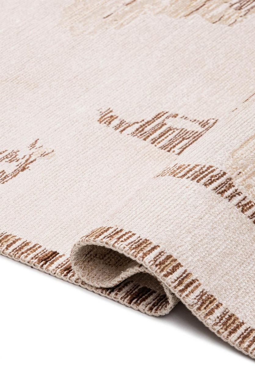 RIMA ECRU - CREAM - LIGHT CREAM - MOCHA - DARK BROWN RUG