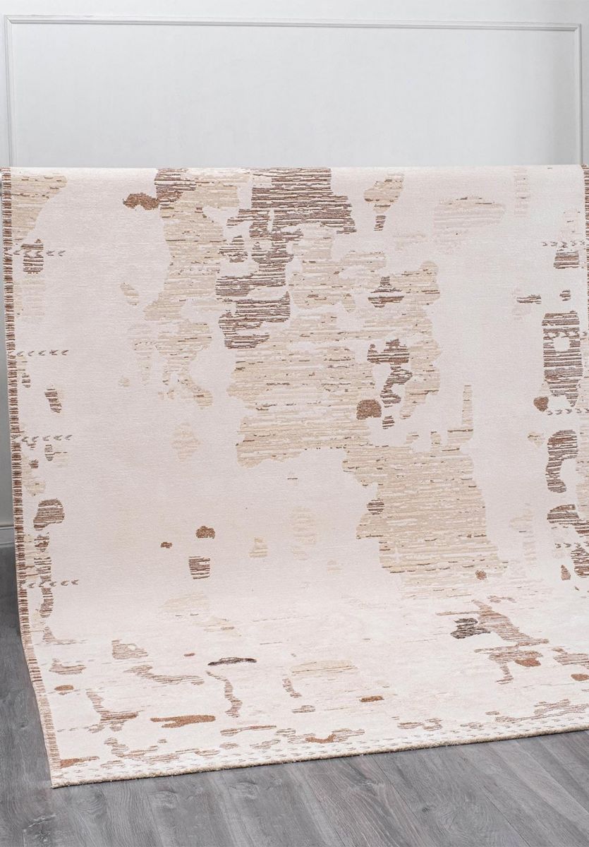 RIMA ECRU - CREAM - LIGHT CREAM - MOCHA - DARK BROWN RUG