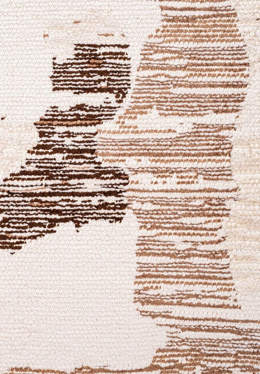 RIMA ECRU - CREAM - LIGHT CREAM - MOCHA - DARK BROWN RUG
