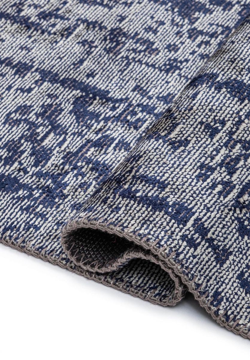 MEDALLION BEIGE - DARK NAVY RUG