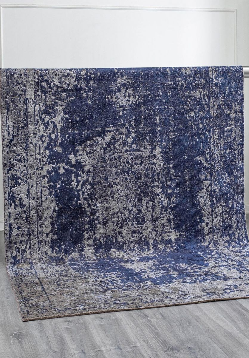 MEDALLION BEIGE - DARK NAVY RUG