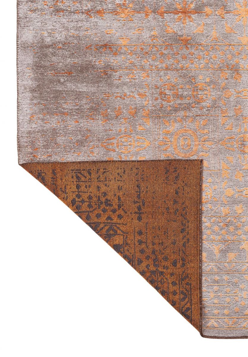 SCRIPT ORANGE - GREY RUG