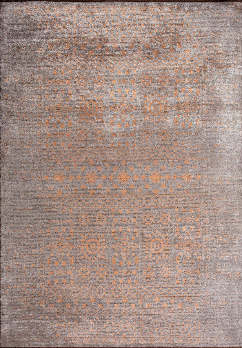 SCRIPT ORANGE - GREY RUG - 1