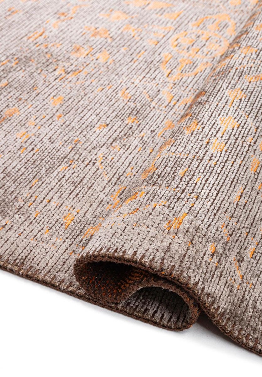 SCRIPT ORANGE - GREY RUG