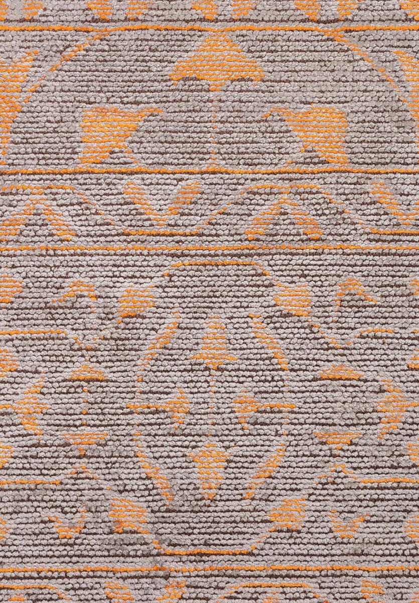 SCRIPT ORANGE - GREY RUG