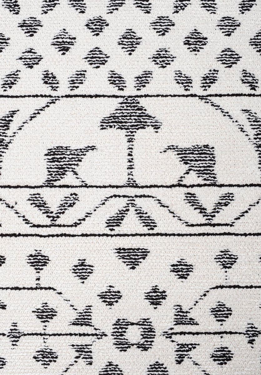 SCRIPT BLACK - ECRU RUG