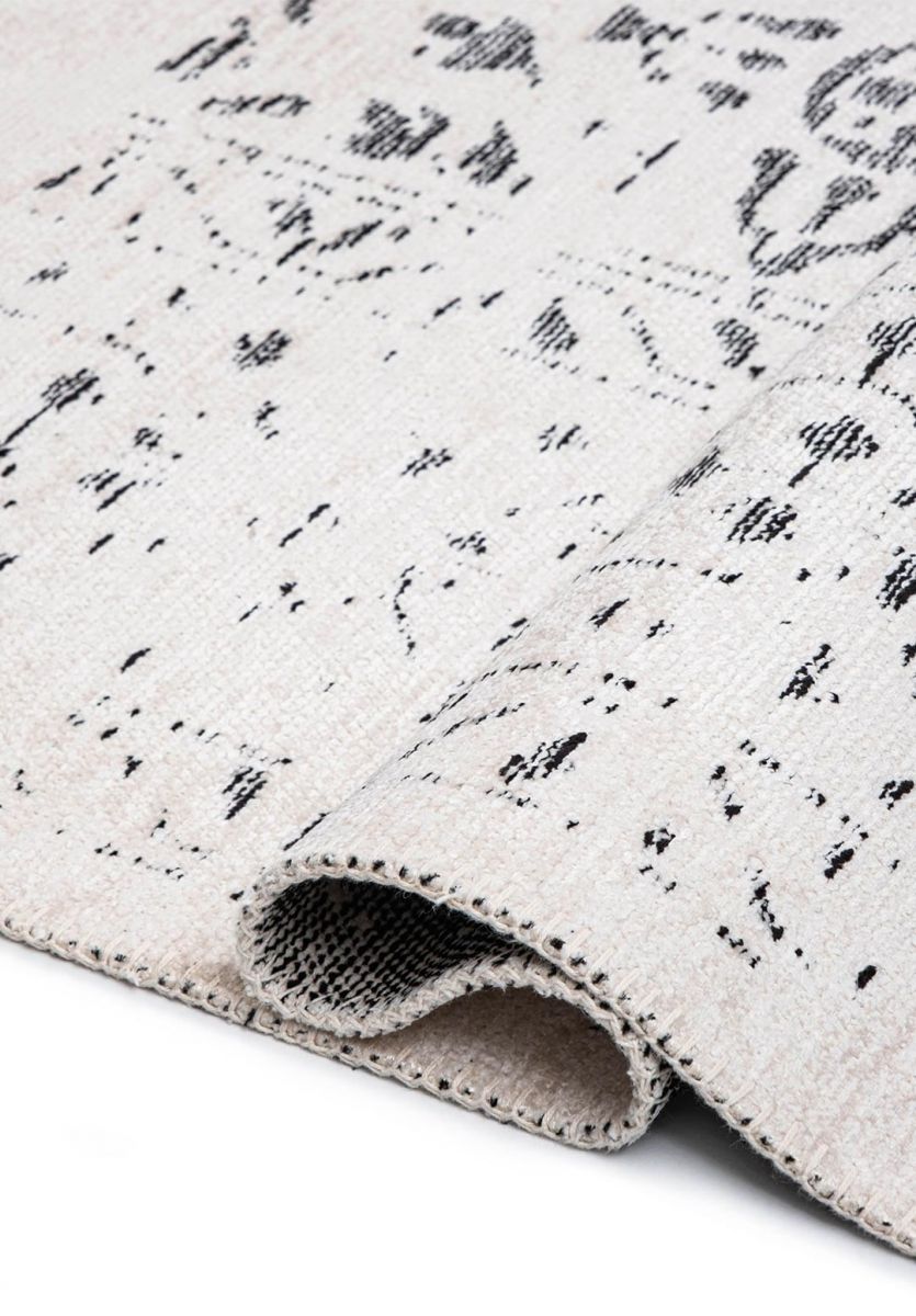SCRIPT BLACK - ECRU RUG