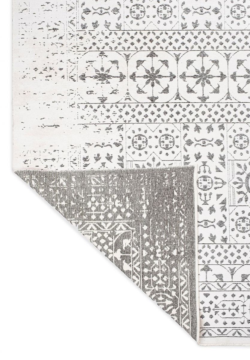 SCRIPT BLACK - ECRU RUG