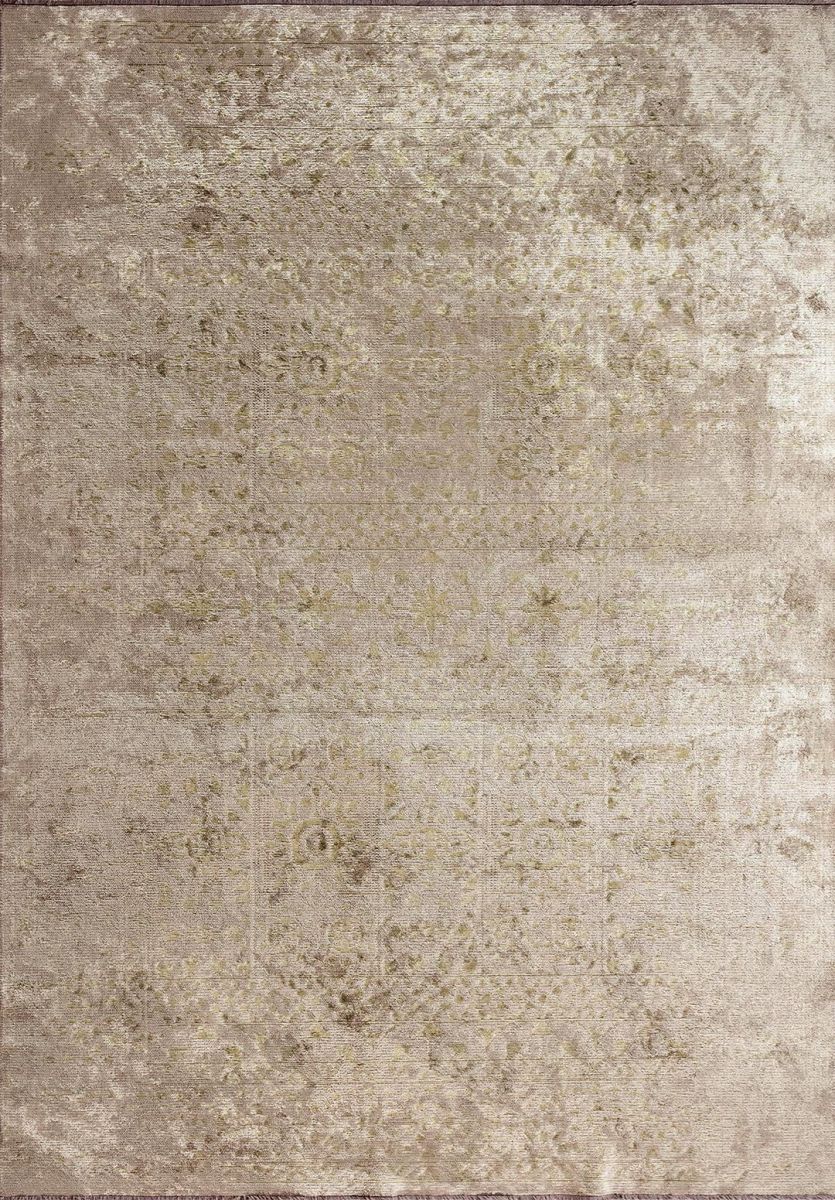 SCRIPT GREEN - BEIGE RUG - 1