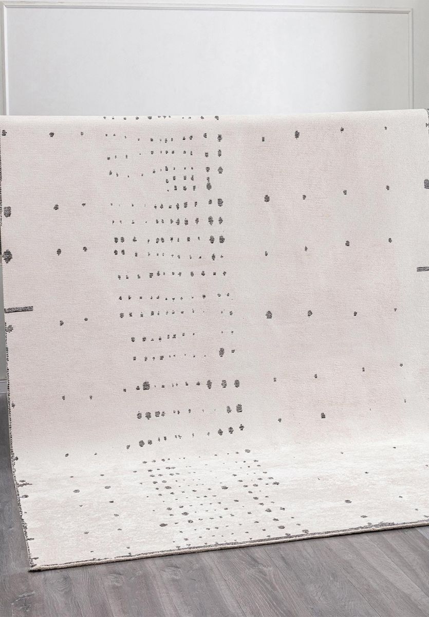 DAPPLE BLACK - ECRU RUG