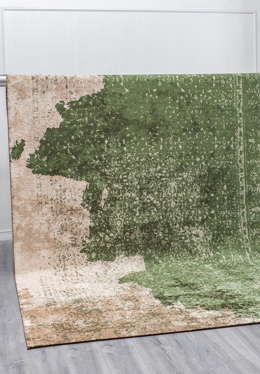 HERITAGE FOREST GREEN - CREAM RUG