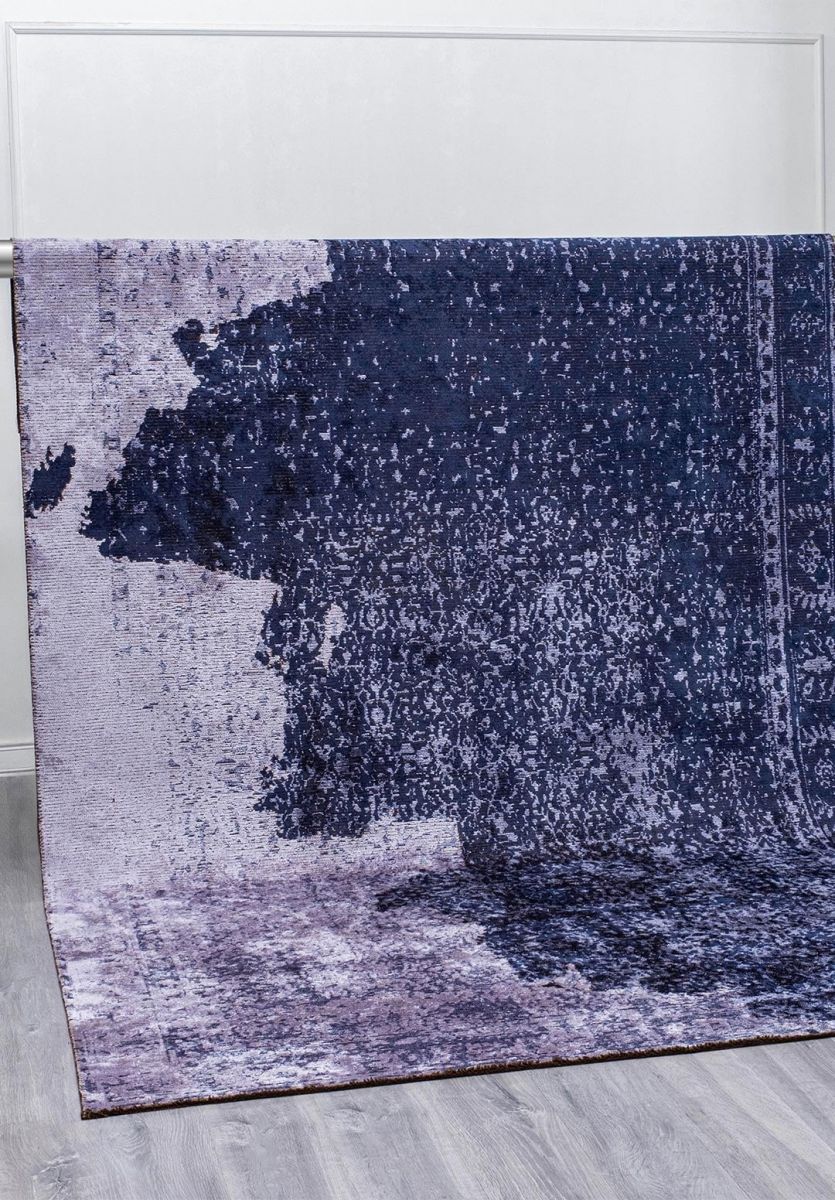 HERITAGE DARK NAVY - LILAC RUG