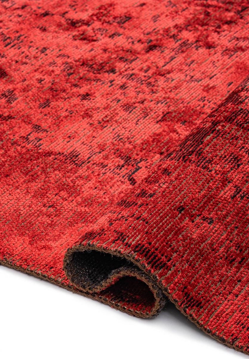 HERITAGE BLACK - RED RUG