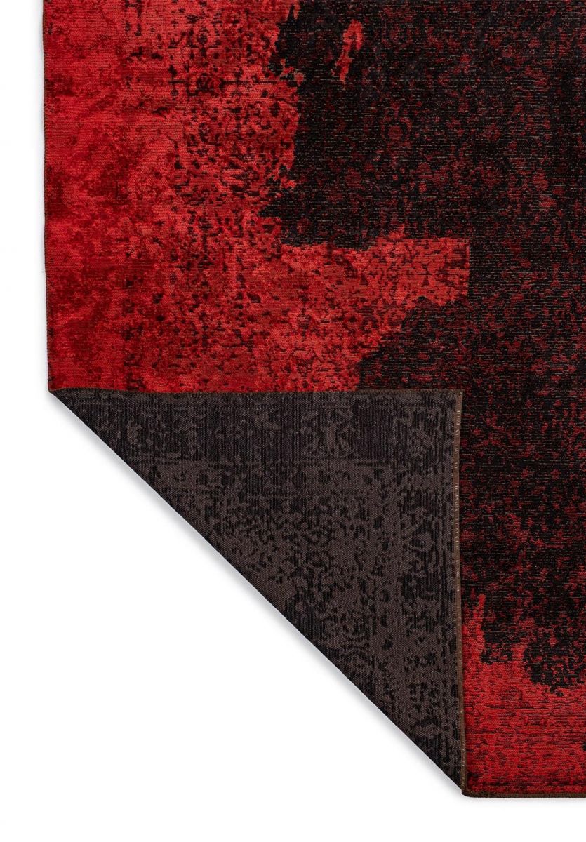 HERITAGE BLACK - RED RUG