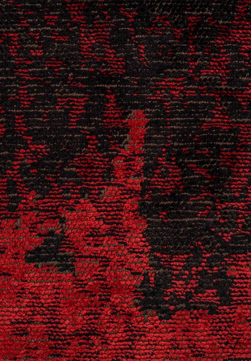 HERITAGE BLACK - RED RUG