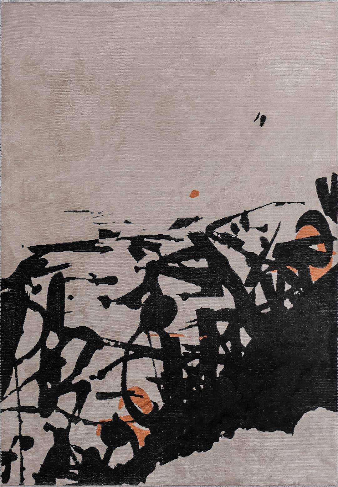 ASTORIA Чёрный - Терракотовый - Экрю Ковер