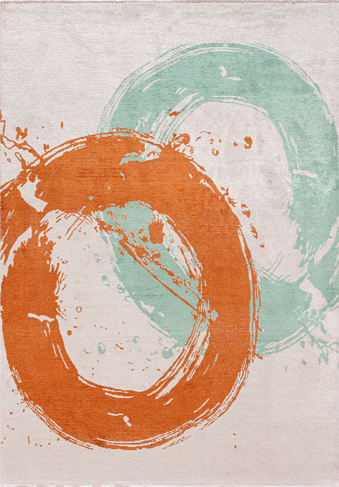 MADRID Терракотовый - Экрю - RIVER Зелёный Ковер