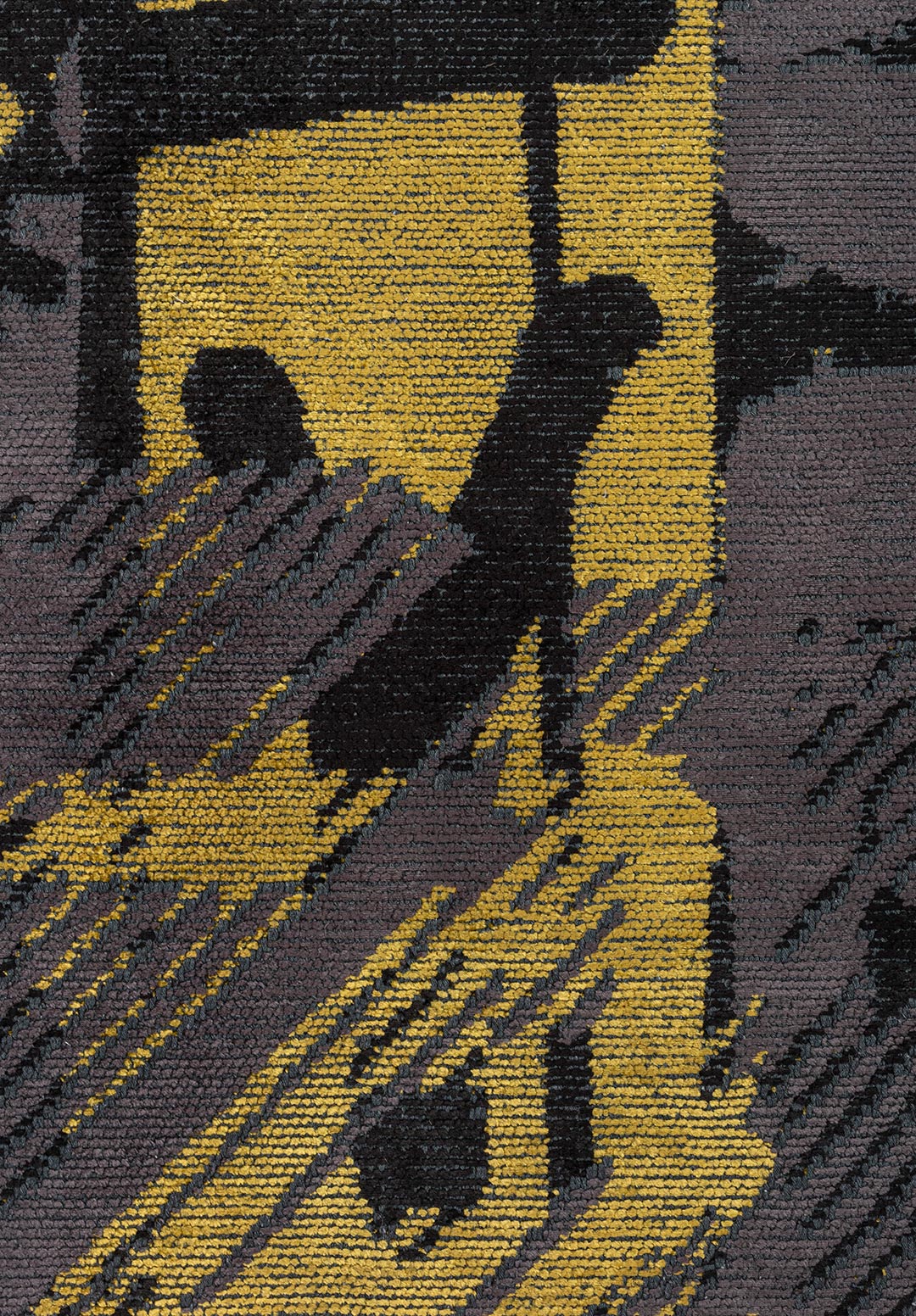 BILBAO BLACK - YELLOW - CHARCOAL RUG