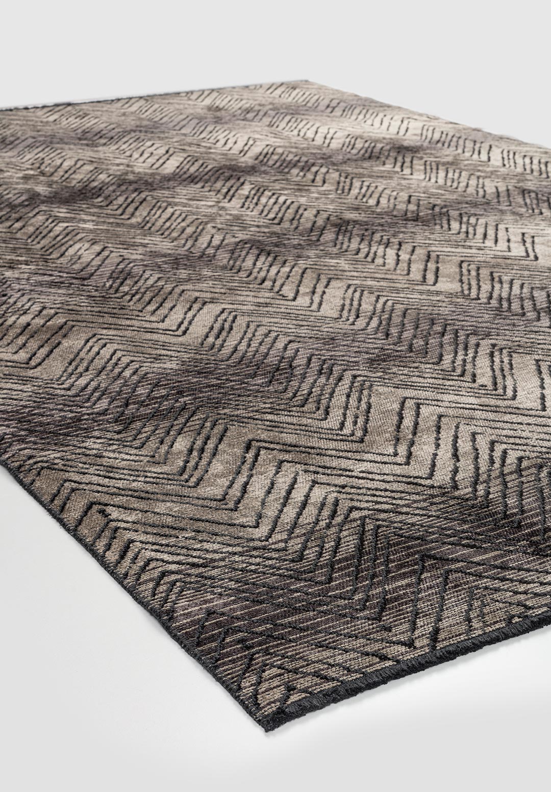 ZARAGOZA CHARCOAL - BEIGE - GREY - BLACK RUG