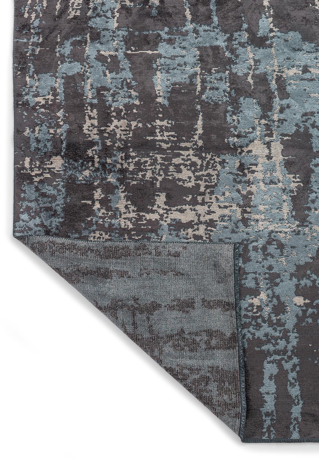 TOLEDO CHARCOAL - BLUE - LIGHT CREAM RUG
