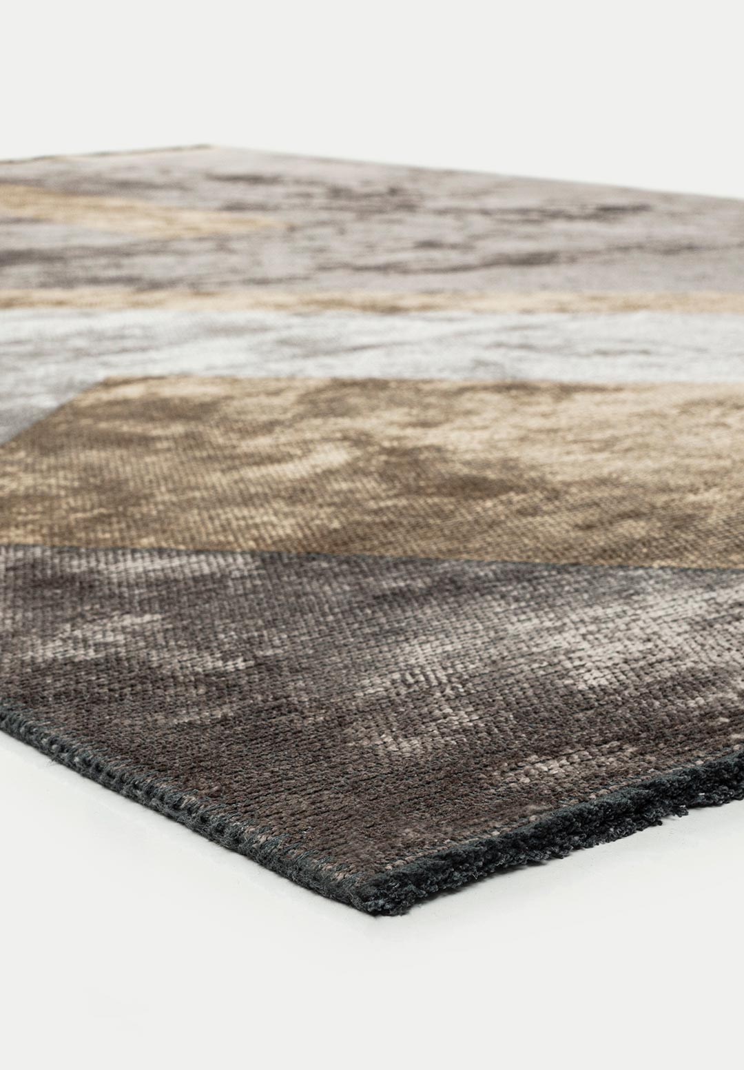 PAMPLONA DARK GREY - DARK BEIGE - CREAM RUG