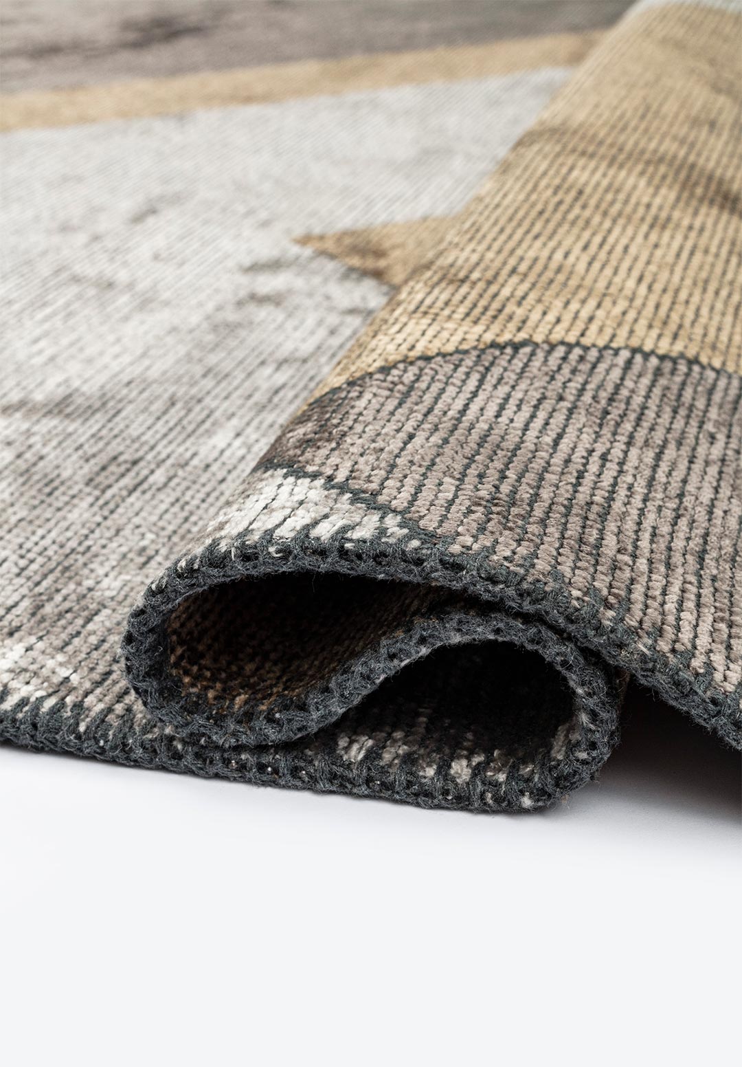 PAMPLONA DARK GREY - DARK BEIGE - CREAM RUG