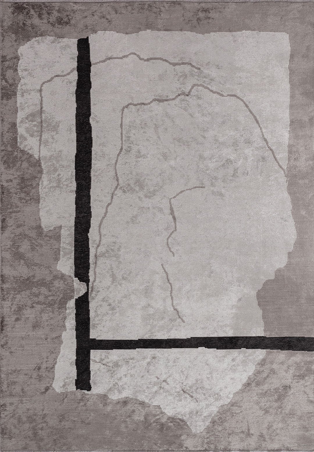 SALAMANCA BLACK - DARK GREY - LIGHT GREY RUG